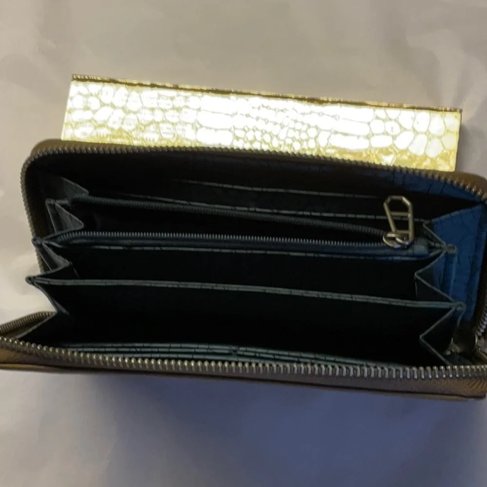 Liebeskind Zip Wallet Clutch Leather Brown - Picture 5 of 7